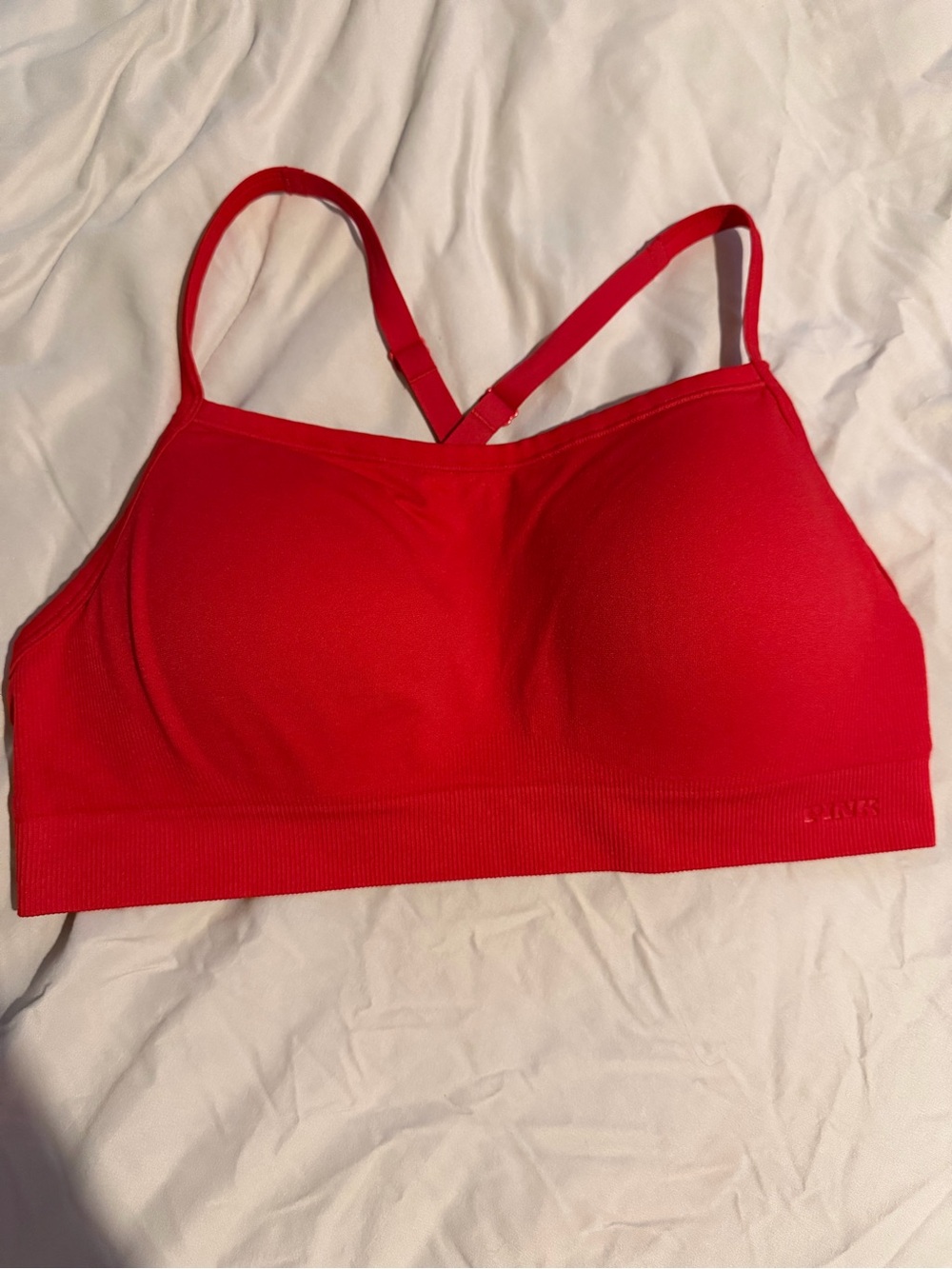 Victoria's Secret Red Seamless Sport Bralette